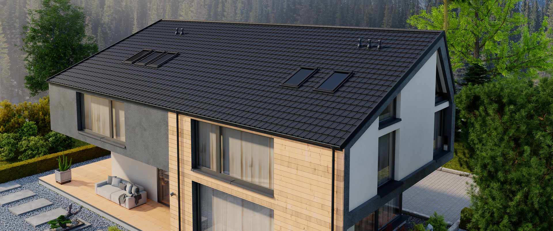 Țigla metalică bimodulară FINN 2.0